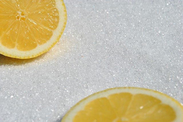 Citrus fruits in Citic acid powder