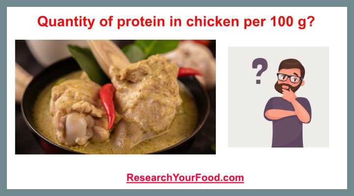 What Is The Quantity Of Protein In Chicken Per 100 Grams Research 